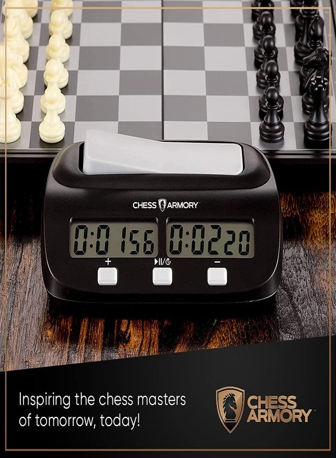 Chess Armory Digital Chess Clock - Portable Timer with Tournament and Bonus Time Features - Image 4
